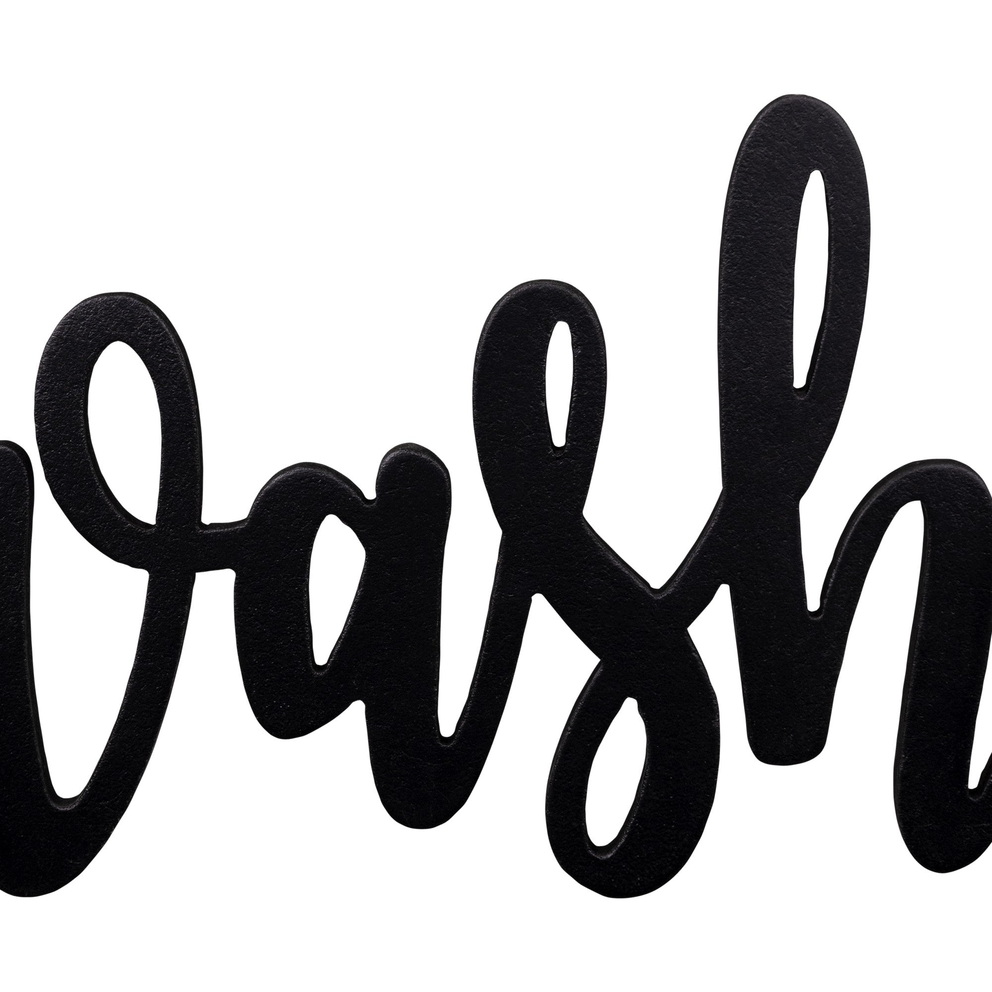 黑色金屬水洗和乾牆標誌