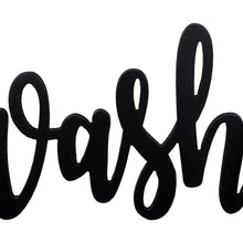 黑色金屬水洗和乾牆標誌