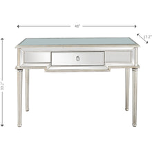 Silver Leaf Antiqued Console Table