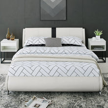 White Platform Queen Bed