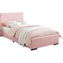 Black Upholstered Queen Platform Bed