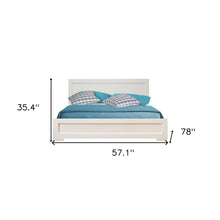 Black Wood Full Platform Bed