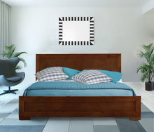 Black Wood Full Platform Bed
