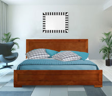 Black Wood Full Platform Bed