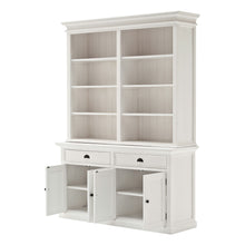 Classic White Hutch Bookcase Unit