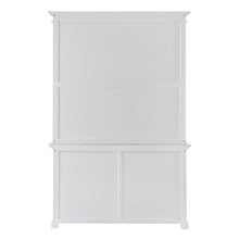 Classic White Buffet Hutch Unit with 2 Adjustable Shelves