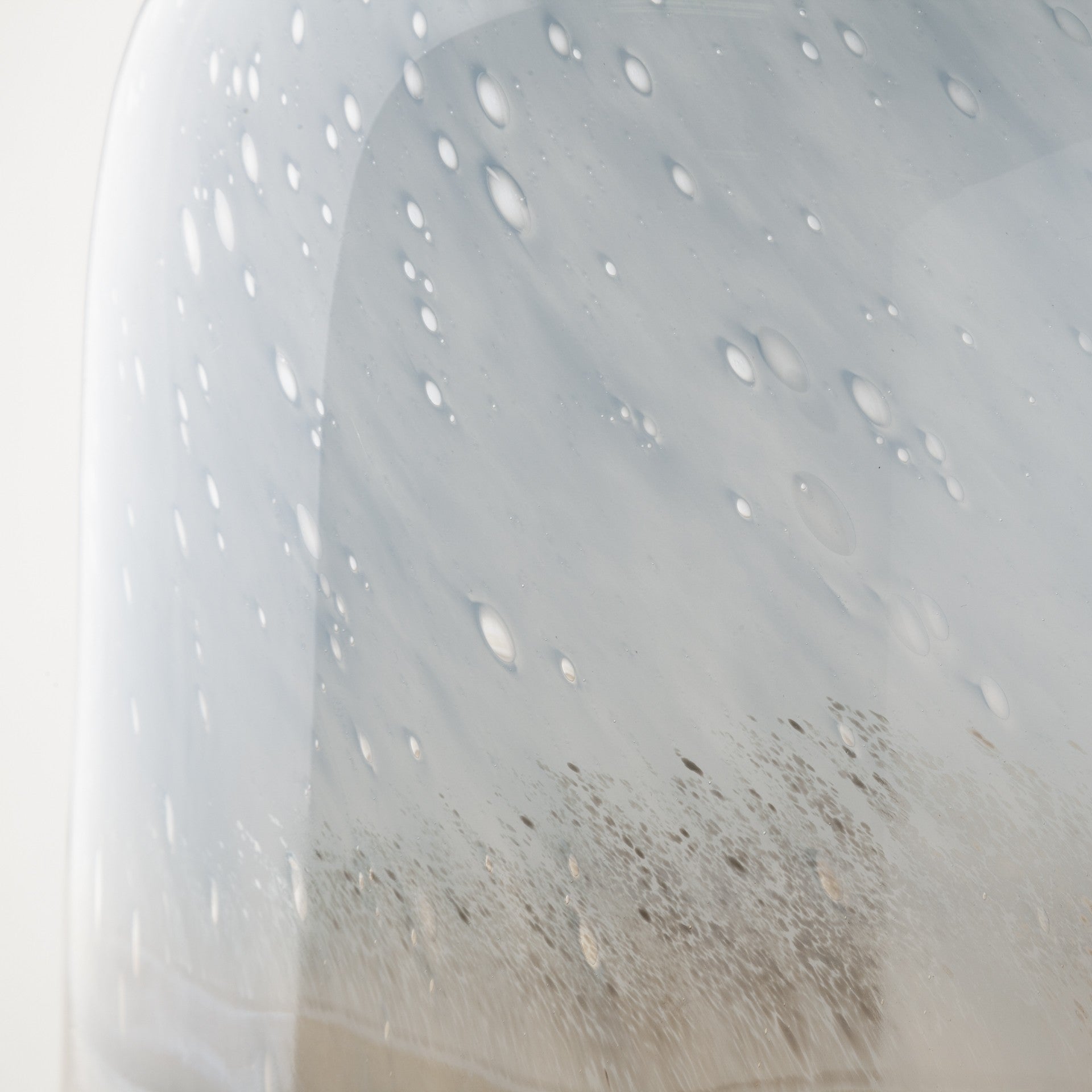 Ocean Wave Colored Bubble Glass Oval Urn Glass Vase 15"