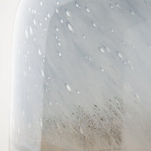 Ocean Wave Colored Bubble Glass Oval Urn Glass Vase 15