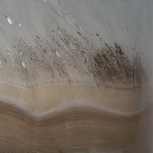 Ocean Wave Colored Bubble Glass Oval Urn Glass Vase 15