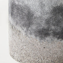Black Brown and Gray Ombre Textured Ceramic Vase 6