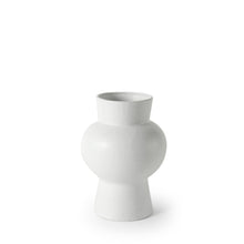 White Contempo Deco Ceramic Vase 11