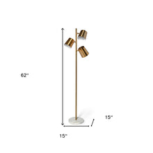 Marble Base Gold Floor Lamp