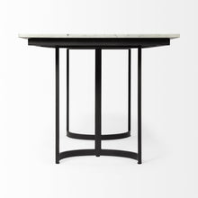 Modern Marble and Metal Dining Table