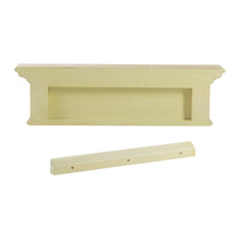 Rustic Antiqued Yellow Wood Four Hook Hanging Coat Rack