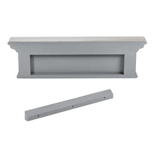 Rustic Antiqued Gray Wood Four Hook Hanging Coat Rack