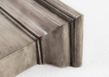 Rustic Antiqued Ivory Wood Four Hook Hanging Coat Rack