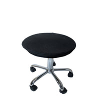 Black and Chrome Active Sitting Rolling Balance Desk Chair