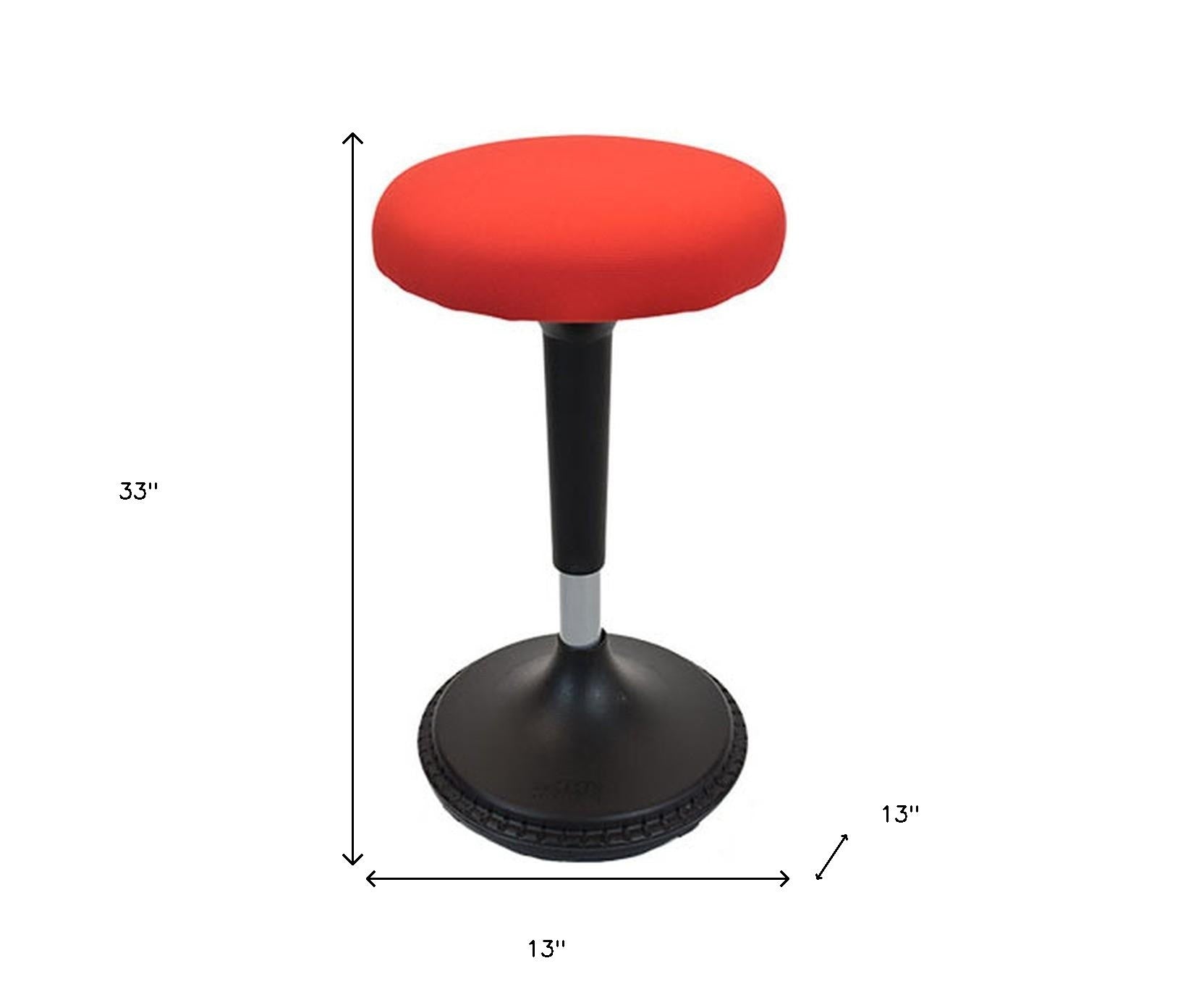 Red Tall Swivel Active Balance Chair