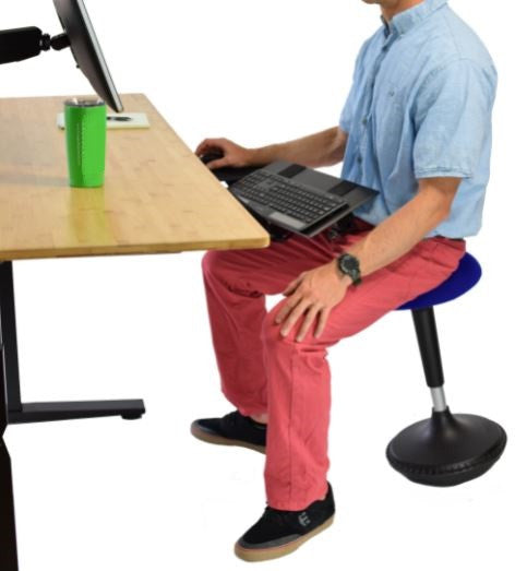 Blue Tall Swivel Active Balance Chair