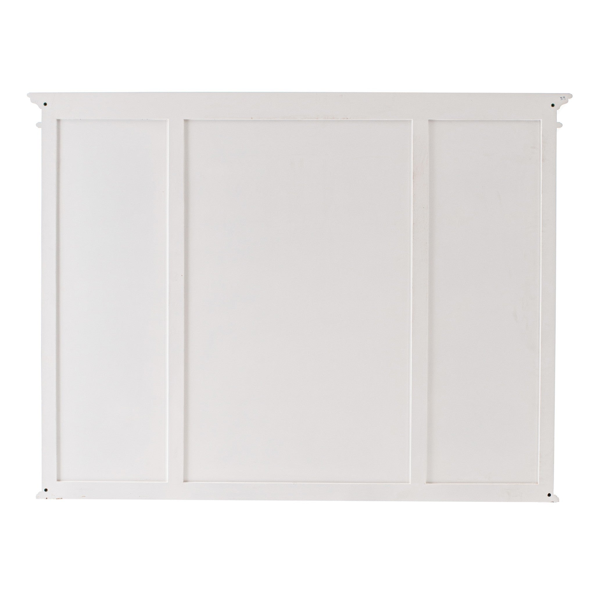71" White Standard Dining Hutch With Eight Shelves And Three Drawers