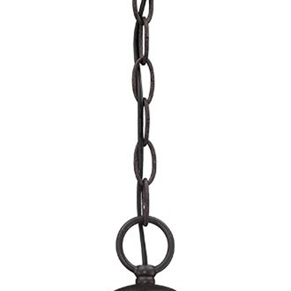 Black Cast Aluminum Hanging Pendant Light
