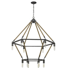 Holden 12-Light Antique Gray Wagon Wheel Chandelier