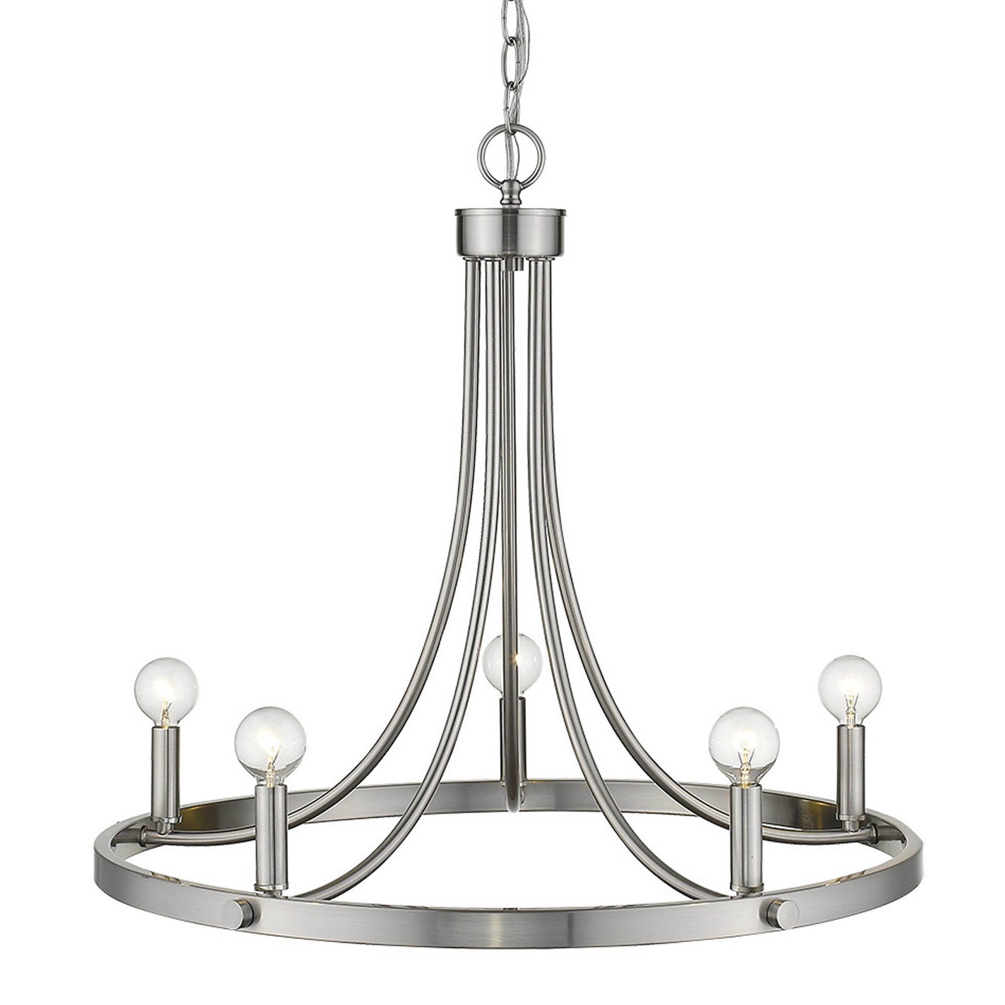 Sawyer 5-Light Satin Nickel Chandelier