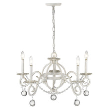 Callie 5-Light Country White Chandelier