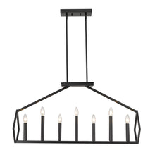 Luca 14-Light Matte Black Island Pendant
