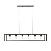 Cobar 12-Light Matte Black Island Pendant