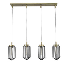 Reece 4-Light Aged Brass Island Pendant