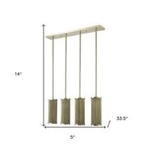 Basetti 4-Light Gold Pendant