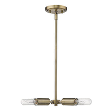 Four Light Dull Gold Hanging Chandelier