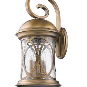 Lincoln 4-Light Antique Brass Wall Light