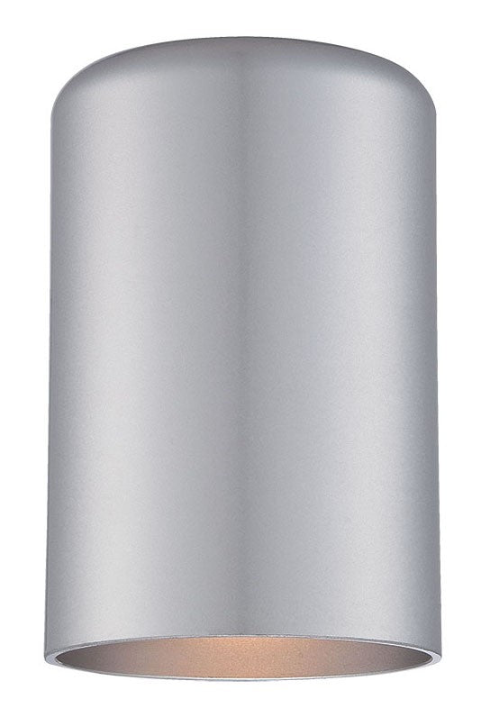 Minimalist Brushed Silver Cylinder Wall Light