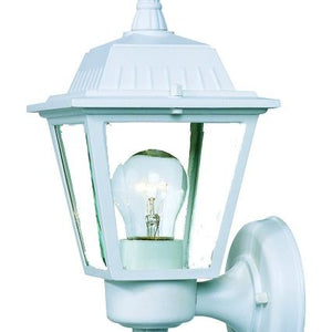 White Cast Aluminum Outdoor Wall Light