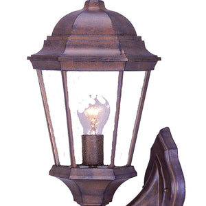 Dark Brown Swing Arm Lantern Wall Light