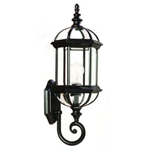 Matte Black Cylindrical Lantern Wall Light