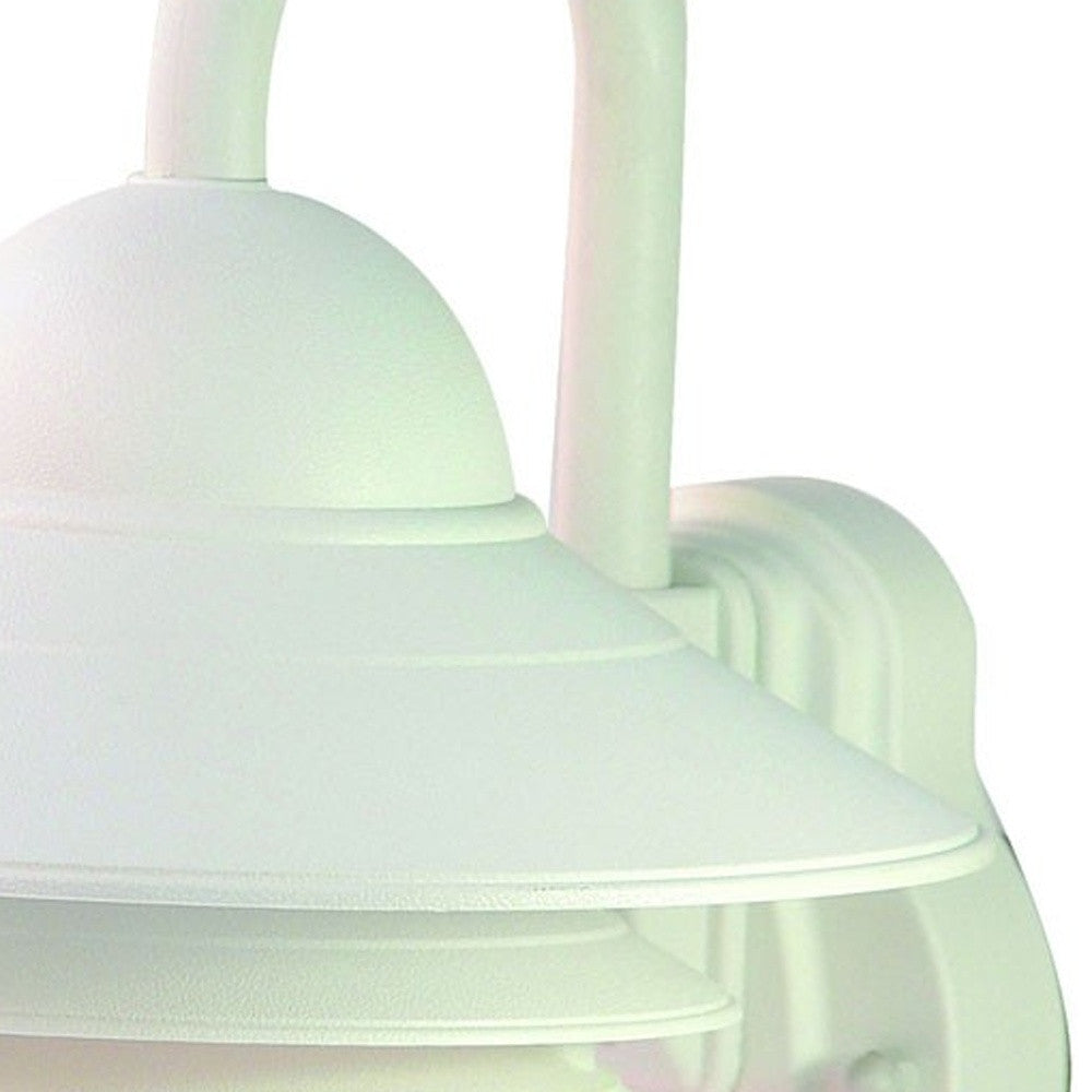 White Motion Sensor Outdoor Wall Light