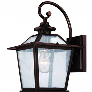 Antique Bronze Terrarium Shape Wall Light