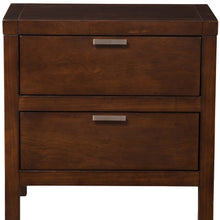 Cappuccino Contempo Wooden Two Drawer Nightstand