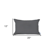 Gray Houndstooth Lumbar Throw Pillow