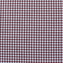 Houndstooth Divided Black Faux Leather Throw Pillow