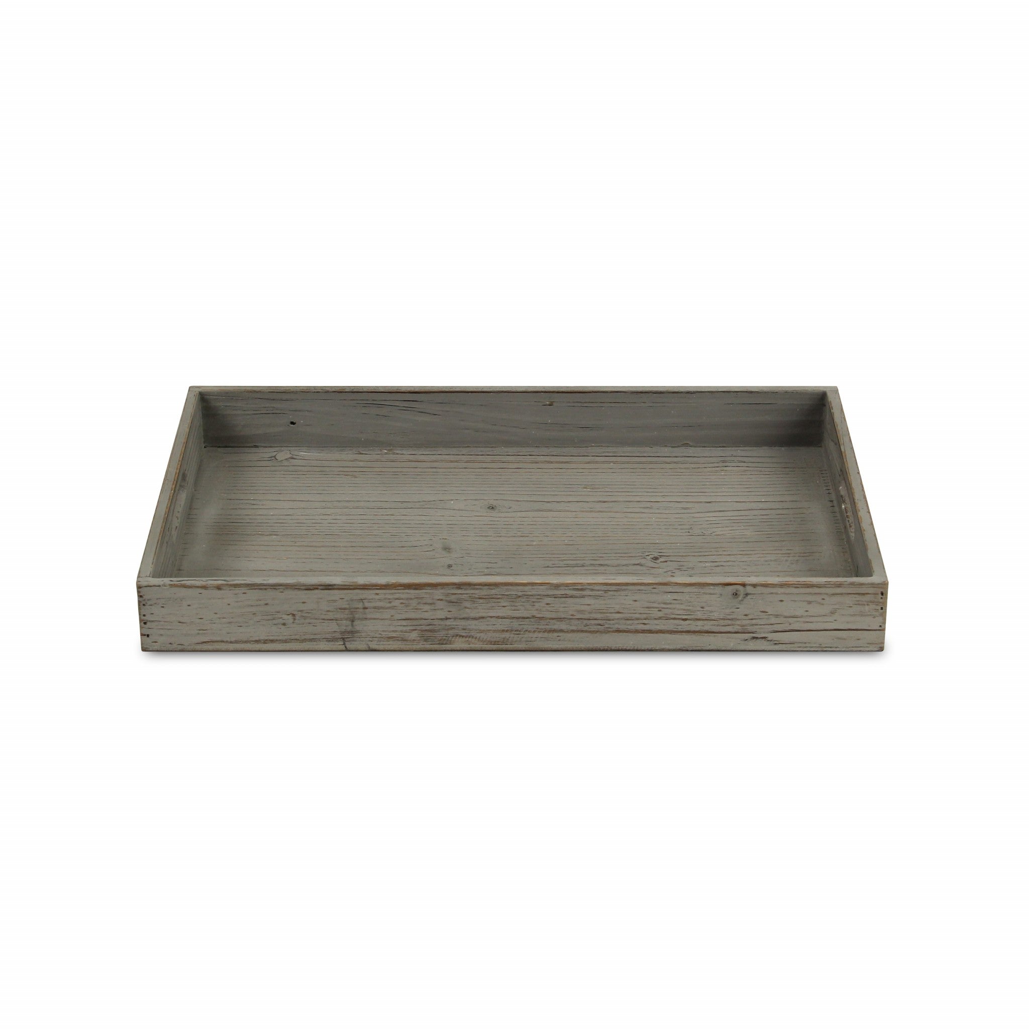 Minimalist Gray Wooden Tray