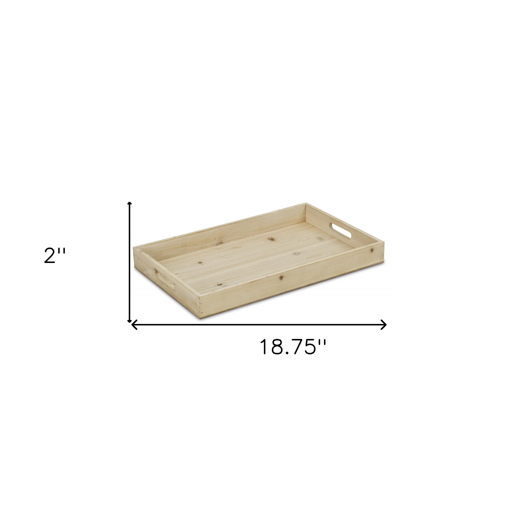 Minimalist Natural Wooden Tray