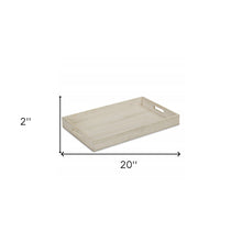 Minimalist Light Gray Wooden Tray