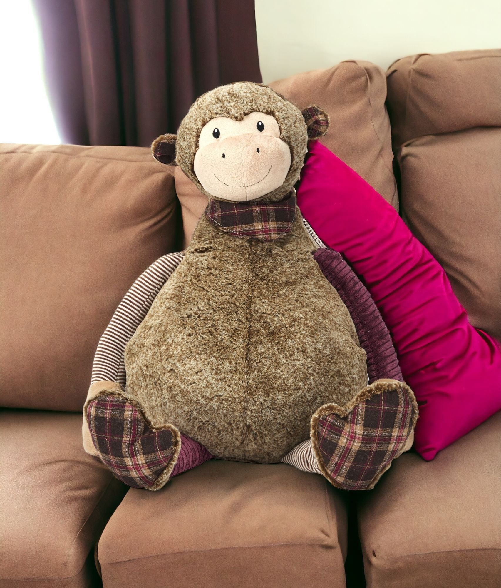 Brown 23" X 24" Novelty Polyester Throw Pillow