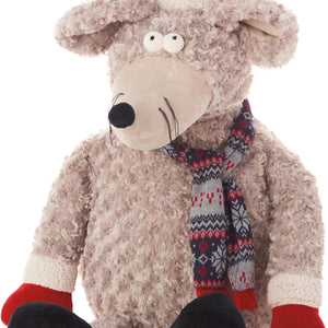 Grey 23" X 24" Novelty Polyester Throw Pillow