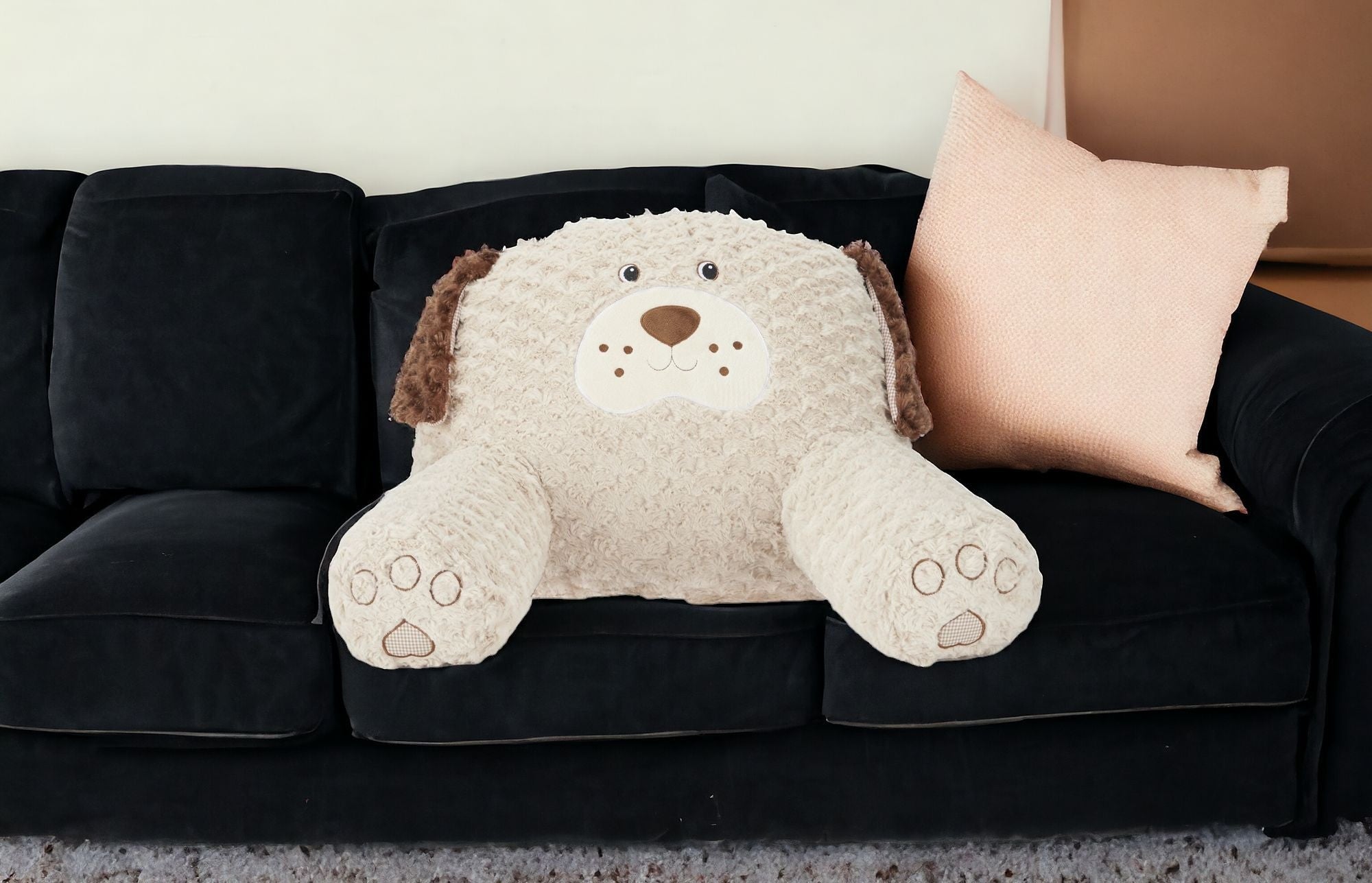 Beige 21" X 16" Novelty Polyester Throw Pillow