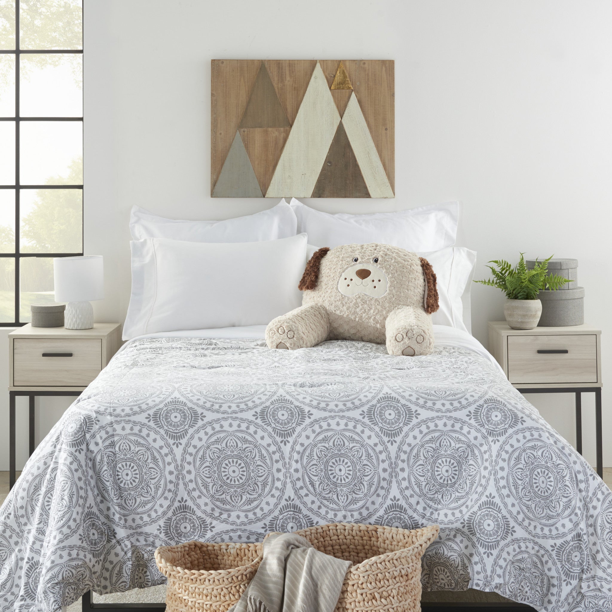 Beige 21" X 16" Novelty Polyester Throw Pillow